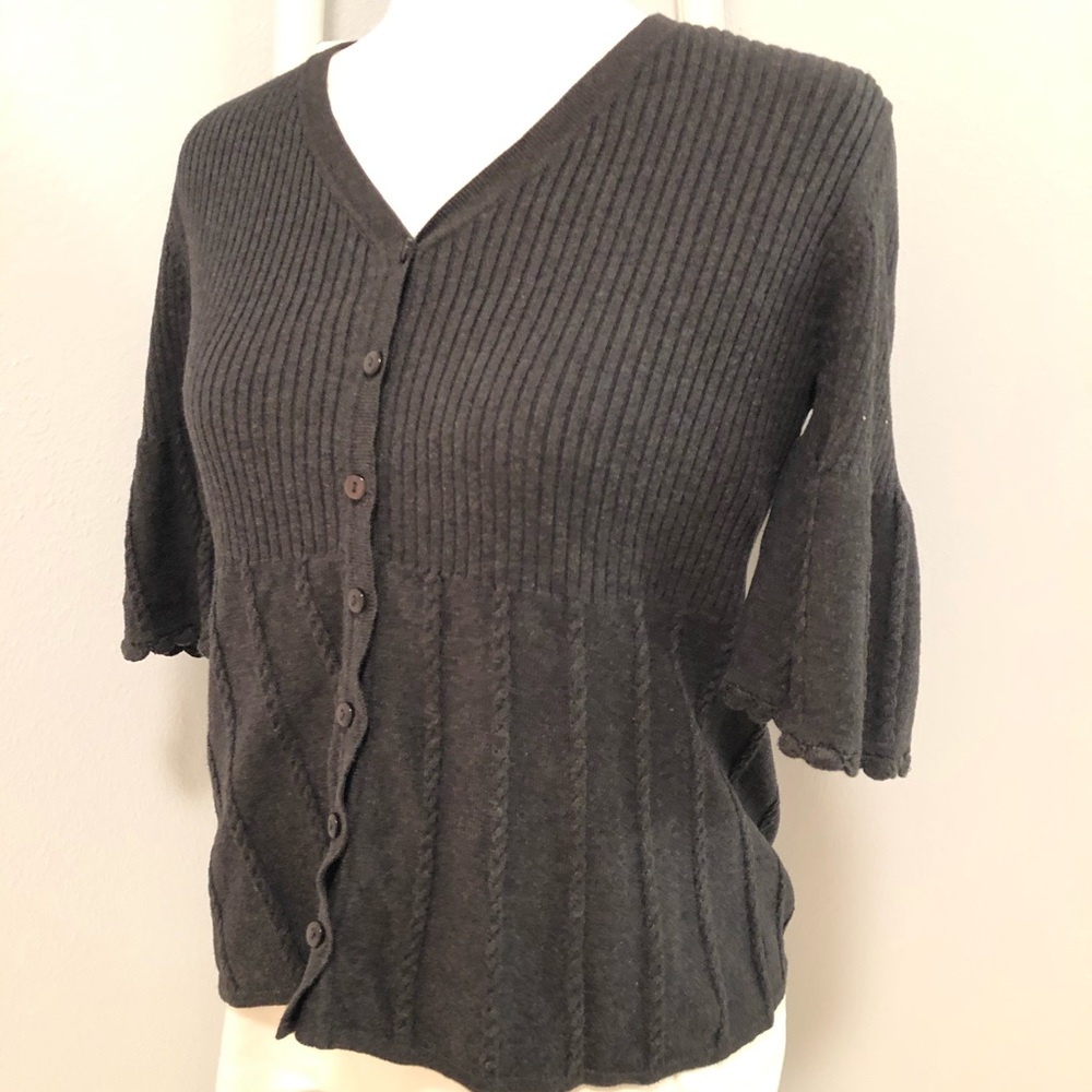 Sweater Top by Escapade Gray small cotton 3/$15